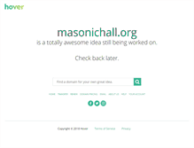 Tablet Screenshot of masonichall.org